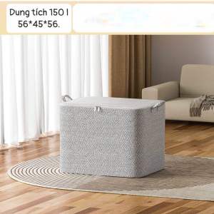 Giỏ đựng quần áo bằng vải(30L110L 150L)túi đựng chăn màn đa năngcó thể gấp gọnXinh xắngiỏ cất trữ trang trídecor
