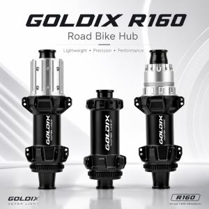 GOLDIX R160 Ultra Light Road Bicycle Hub 24H 270g 72T Ratchet HG/XDR Center Lock Disc Brake 10-13 Speed Steel Spoke Compatible