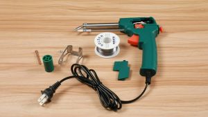 Welding 80W 220V Automatically Soldering Gun Electric Soldering Iron Station Tip Sucker Welding Repair Tools