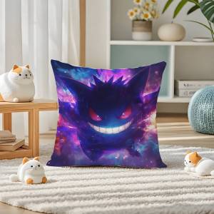 Bandai | Pokemon Blastoise Anime Plush Pillow Cover Soft Short Plush Cushion Cover For Sofa Bedroom Home Decor Gift Decoration
