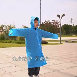 【Cheapest Price】2PCS High Quality EVA Raincoat for kids Heavy Duty Raincoat Kids Raincoat Waterproof EVA Raincoat Transparent Non-Disposable Raincoat for Children COD