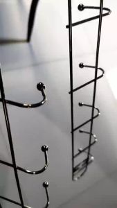 Japan Yokohama Wall-Mounted Hook Rack with Plastic-Coated Metal Hooks for Clothes and Towels THS2147