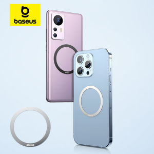BASEUS | Baseus 2PCS Magnetic Holder Metal Ring for iPhone 17 Air 16 15 Pro Max MagSafe Magnet for Samsung Xiaomi Wireless Charging Plate