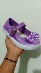 Sepatu FlatsShoes anak Perempuan Motif Pita Import 601-S/601-M (24-35) Sepatu Flatshoes Anti Lecet