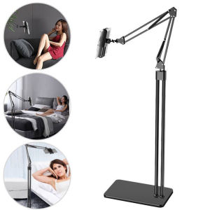 Tablet Phone Floor Stand Arm Double Pole Flexible Holder Support For iPhone iPad  Air Lounger Bed Mount Bracket