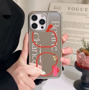 luxury makeup mirror apple phone case for iphone 16 15 14 13 12 11 pro max plus plating frame Shockproof Bumper cover