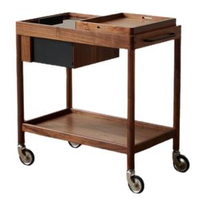 DONGZEFURNITURE | Moveable Multi-functional Side Table Black Walnut