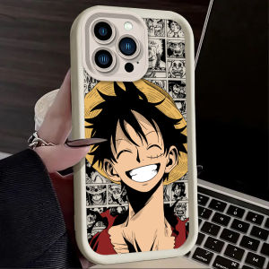 Bandai | Ốp Điện Thoại Silicone One Piece Luffy Laugh Zoro Sword Cho iPhone 17/16/16E/15/14/13/12/11 Pro Max X XS S Max XR SE 2020 - Chống Xước Nhẹ Mờ