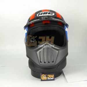 HELM CAKIL HBC CAPTAIN AMERICA GREY / ABU + FREE Google ( Vespa / Klasik / Retro / Vintage / Classic )