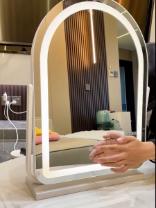 Make-up mirror LED vanity aesthetic Mirror light adjustable mirror desktop with stand 360° Rotation