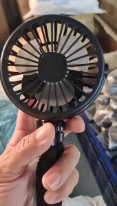 <𝙇𝙖𝙯𝙎𝙜𝙈𝙖𝙡𝙡> 360 LED Light Rechargeable USB Fan Portable Hand Mini Clip Cooling Fan Baby Stroller Bicycle mini fan