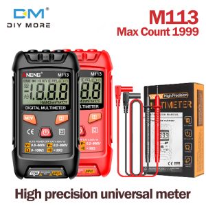 diymore M113 high-precision anti burn portable intelligent maintenance multifunctional digital display electrician universal meter AC voltmeter DC voltmeter energy-saving buzzer prompt maximum display 1999