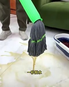 Bamboo Fiber Ultra-Absorbent Spin Mop for Effortless Cleaning