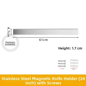 Wall-mounted Magnetic Knife Storage 304 Stainless Steel