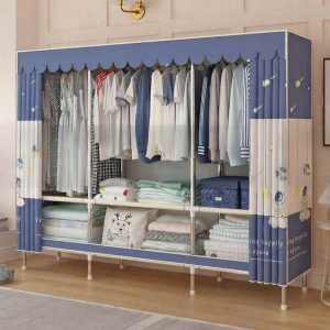 MEISITEKEKE | Sturdy Easy-to-Assemble Wardrobe Steel Frame