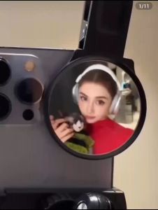 VIRALSHOP88 MIRROR CLIP HP kaca selfie cermin hp gratis tas penyimpanan M005