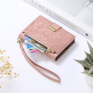 Wrist Strap Zipper Wallet with Card Slot Holder Phone Case For Samsung Galaxy Z Fold 8 Ultra Fold8 PU Leather Protective Cover