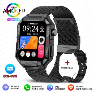 2025 New Rugged Military Smart Watch Mens Outdoor Watch 2.01" HD Touch Screen Voice NFC GPS Bluetooth Call Smartwatch
