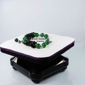 Gelang Tangan Wanita / Gelang Batu Cewek Stainless Tahan Karat Batu Jade Hijau Emerald Terbaru Kado Hadiah Terbaru