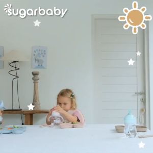 SUGARBABY Healthy Silicone Rabbit Plate Nature Series / Piring Makan Silicone Bayi