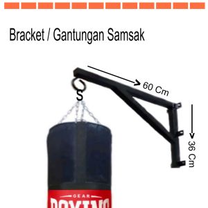 Gantungan Samsak Tinju Bracket Panjang 60Cm Tinggi 36Cm Kuat Beban 70Kg
