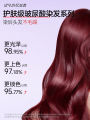 Eisansun Hair Dye D-5 Purple Walnut Brown Raspberry Red Plant-Based Hair Coloring for Women Home Use Long-Lasting Glossy. 