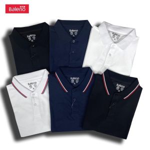 Baleno Mens Polo Shirt Casual Short Sleeve Antibacterial Youth Elastic Collar T-Shirt Paul Top Fashion Urban Style Summer Wear