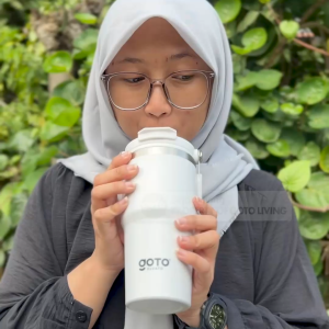 Goto Elvato Vacuum Bottle Aesthetic Tumbler Minum Tahan Panas Dingin