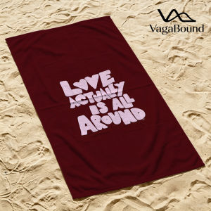 Love Is All Around Quick Drying Beach Towels Ultra Lightweight Fast-drying Super Absorbent It is a must-have item for summer