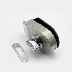 Drill-Free Frameless Glass Door Lock Stainless Steel