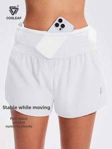 COSLEAF | Slimming High Waist Womens Running Shorts with Lining and Multiple Pockets