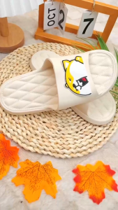 รองเท้าแตะน่ารักๆ รองเท้าแตะแบบสวม ใส่สบายเท้า ลายน้องการ์ตูนหมาน้อยน่ารักๆ ระบายอากาศได้ดี