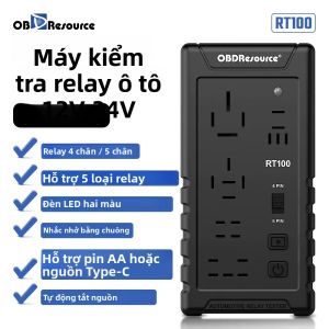 Công Cụ Chẩn Đoán Rơle Ô Tô 12V 24V RT100 Hỗ Trợ Kiểm Tra Siêu Rơle 4 Chân 5 Chân Cho Phụ Kiện Ô Tô