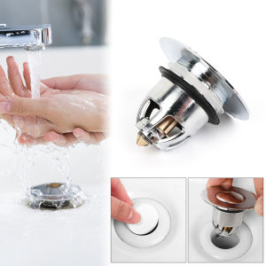 Universal Copper Pop-Up Bounce Core Basin Drain Filter Hair Catcher Deodorant Bath Tub Stopper Kitchen Bathroom Tools