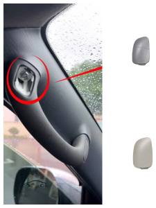 Inner Roof Top Hand Cover for Toyota Land Cruiser Prado LC120 03-09 AB Column Door Handle Cover Car Interior Accessories