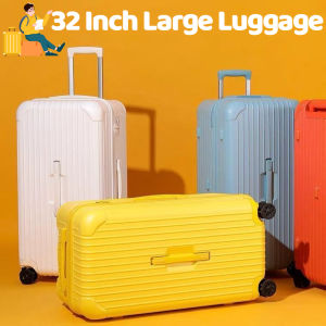 32 Inch Glossy Luggage TSA Lock Suitcase Luggage Travel Bag Lightweight Large Capacity Trolley