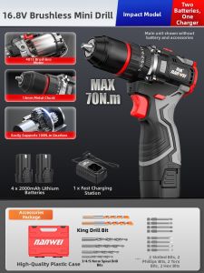 NANWEI | Brushless Lithium-ion Drill Driver 13mm