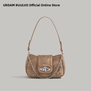 URCDN RDALVO | Denim Fabric Shoulder Bag Simple Styling