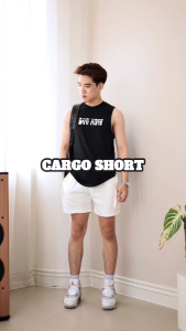 Quần short nam CARGO BAMIHOME chất vải nỉ chân cua thoáng khí thấm hút tốt form trên gối QN29