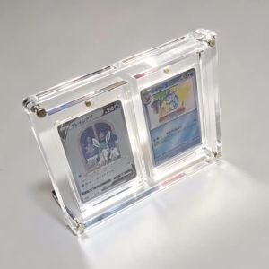 Takara Tomy | PTCG Display stand Polaroid picture frame 35PT Extra Thick Pokemon Yu Gi Oh Card shot extra Action Stuck brick-2 Slots