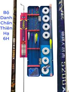 Combo bộ cần câu tay câu đơn câu đài cao cấp Danh Chấn Thiên Hạ 6H như hình
