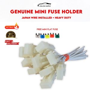 GENUINE MINI FUSE HOLDER WITH FREE FUSE 10A 15A 20A 25A & 30A JAPAN AUTO WIRE INSTALLED HEAVY DUTY