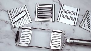 เครื่องขูดเส้นผัก ที่หั่นผักฝอย สแตนเลส มีดเปลี่ยน3ใบ