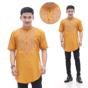 Koko Kurta Lengan Pendek Bordir Terbaru