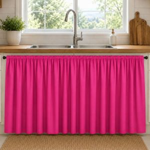 Amandas Anahaw fusha curtain set for home decor door window sink valancer curtains. suitable for kitchen and living room window treatments.