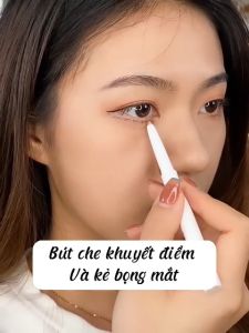 Bút che khuyết điểm và kẻ bọng mắt GECOMO tạo bọng mắt mí mắt