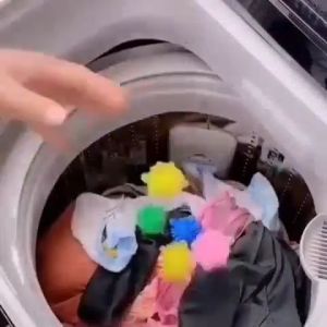 (Random Color)1 PC Dryer Ball Laundry Cleaner Reusable Washing Machine Laundry Ball Magic Clothes Dryer Ball Laundry Cleaner