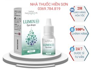 [HOẢ TỐC] Nước mắt nhân tạo LUMIX Eye Drops 03% giúp giảm khô mắt mỏi mắt - Nhập khẩu Anh Quốc [CHÍNH HÃNG]