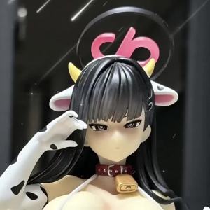 Blue Archive Tsukatsuki Rio Cow Print Figure - Anime Pretty Girl Desktop Ornament Trendy Collectible Gift for Boys