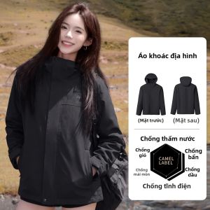 CAMEL | Áo Khoác Chống Thấm Nước Chống Gió Ấm